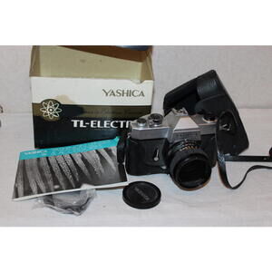Vintage Yashica TL-Electro 35mm SLR Camera 1.9 Lens, Case & Box